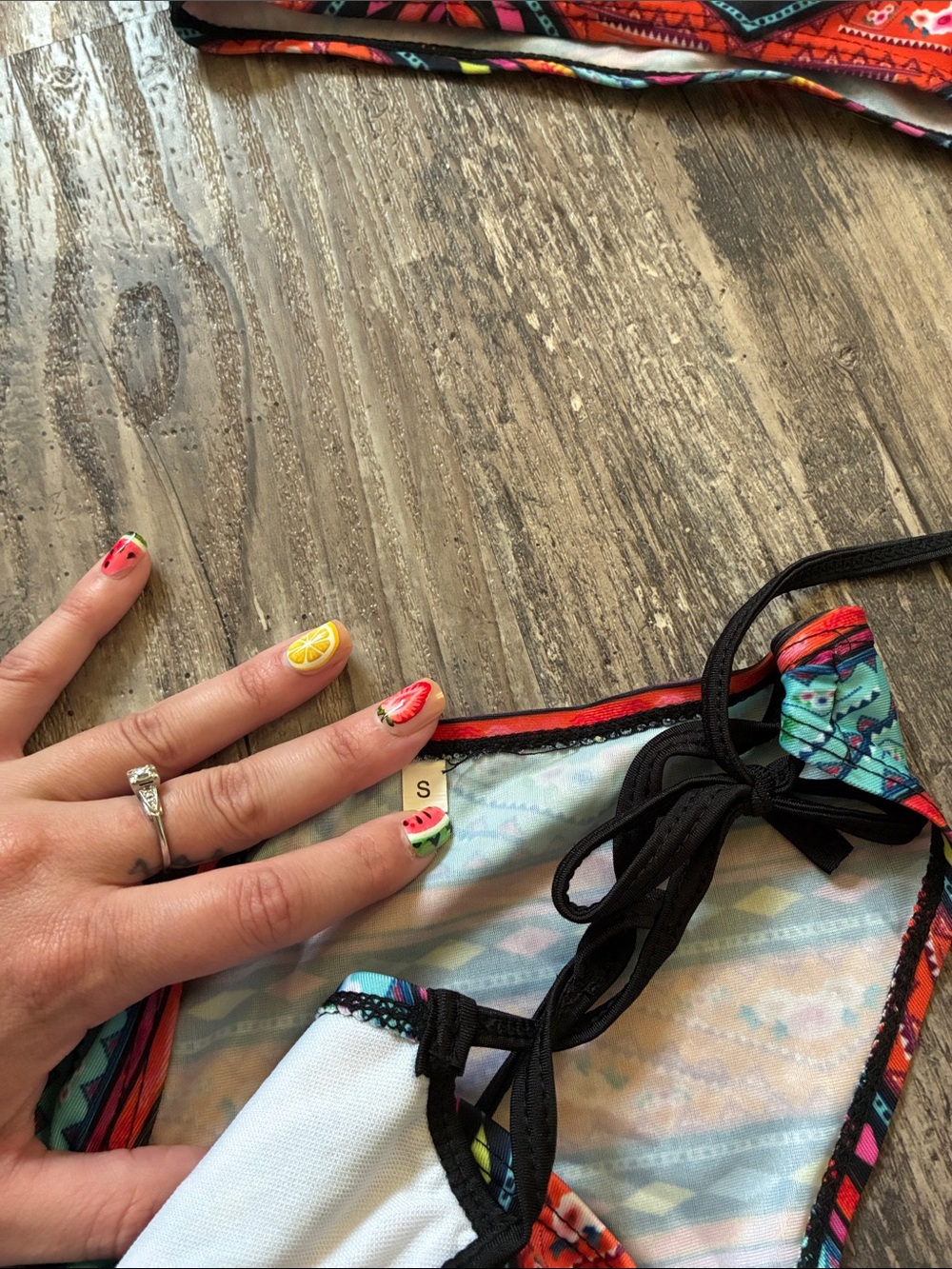 Colorful Aztec Print Bikini Set - Picture 2 of 3